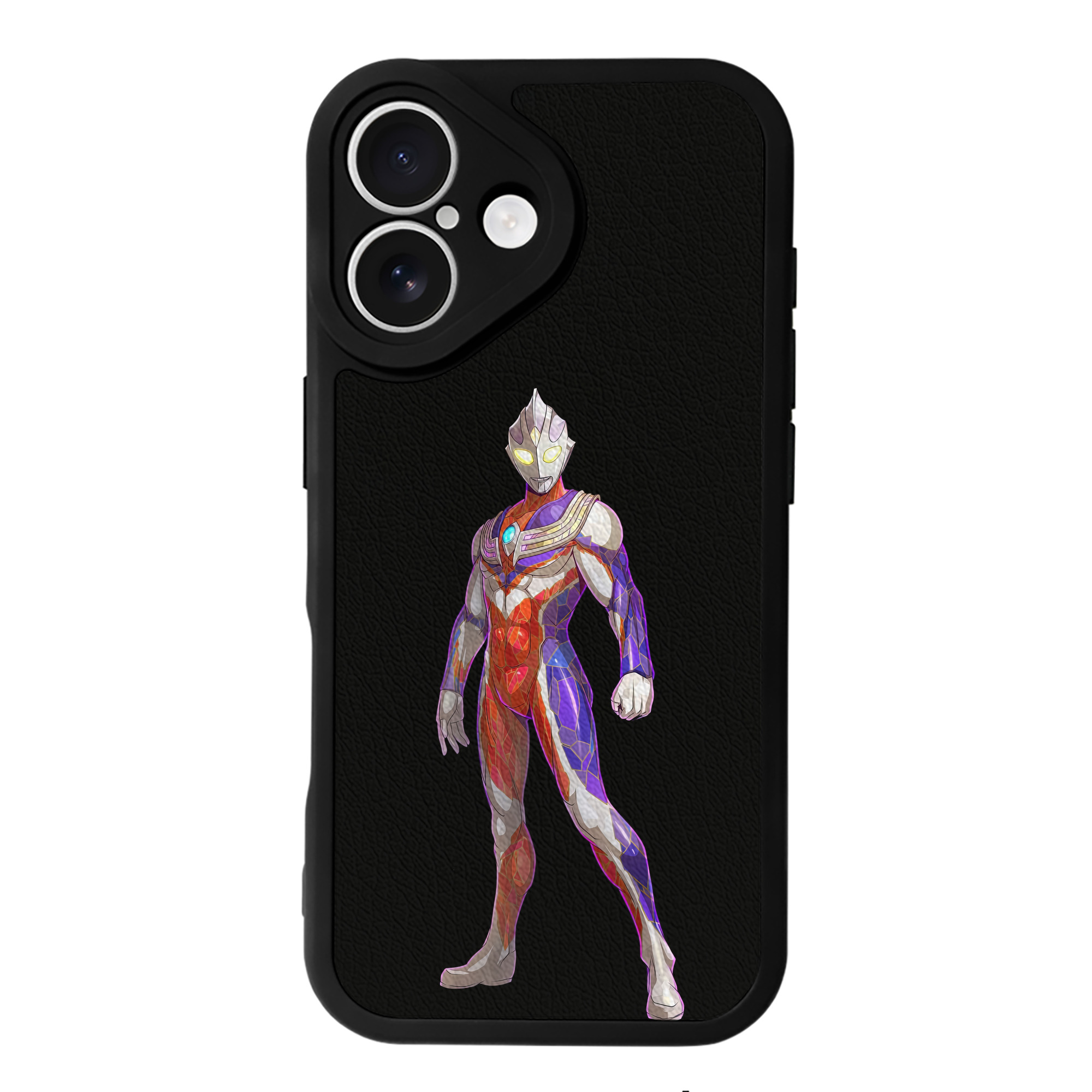 （画像用） ウルトラマン Ultraman 【iPhone 16シリーズ対応】シリコンスマホケース（レザー調） 材質：シリコン